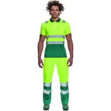 egyéb Póló Cadiz Hi-Vis galléros sárga/zöld XL
