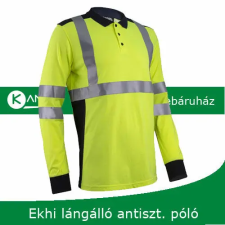 egyéb Póló Ekhi hosszú ujjú Hi-Vis lángálló sárga L láthatósági ruházat