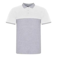 egyéb Póló Just Polos unisex, heather grey/white, L munkaruha