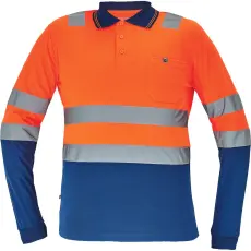 egyéb Póló Leon Hi-Vis hosszú ujjú narancs/navy L
