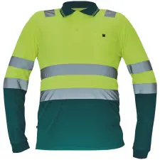egyéb Póló Leon Hi-Vis hosszú ujjú sárga/zöld XXL láthatósági ruházat