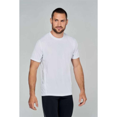 egyéb Póló Proact férfi sport rövid ujjú kerek nyakú férfi, white/silver, S