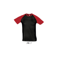 egyéb Póló Sols Funky férfi férfi, black/grey melange, L