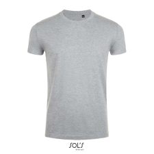 egyéb Póló Sols Imperial férfi kerek nyak testhez álló férfi, grey melange, XL munkaruha