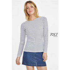egyéb Póló Sols Marine női női, white/navy, S munkaruha