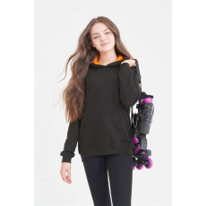egyéb Pulóver Just Hoods gyerek, jet black/hot pink, 3/4