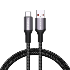 egyéb Rocoren Retro Series USB Type-A apa - USB Type-C apa Adat és töltő kábel (3A) - Szürke (1m) kábel és adapter