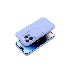 egyéb Slide Apple iPhone 15 Pro Max Kameravédős Tok - Levendula tok és táska