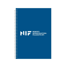 egyéb Spirálozott jegyzetfüzet, 80lapos, A5, vonalas NIF logós (5999111205303) füzet