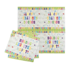 egyéb Szalvéta "Boldog Születésnapot" 33x33cm zászló minta (SRFUN044) (SRFUN044) higiéniai papíráru