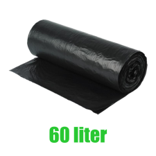 egyéb Szemeteszsák 60 liter 60 x 70 cm 20 db/tekercs fekete tisztító- és takarítószer, higiénia