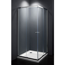 egyéb Szögletes zuhanykabin két tolóajtós, króm kerettel, transparent üveggel 90cm kád, zuhanykabin