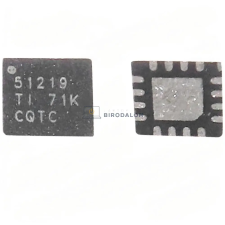 egyéb Texas Instruments TPS51219RTER / TPS51219 gyári tápvezérlő IC (QFN-16) laptop alkatrész