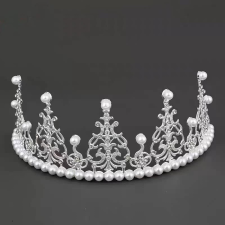 egyéb Tortadísz, tiara, ezüst, 13cm sütés és főzés