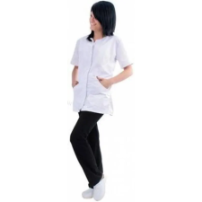 egyéb Tunika női gallér nélküli karcsúsított fazon fehér L munkaruha