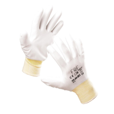 egyéb Védőkesztyű fehér mártott HS-04-003 PE/PU 10 védőkesztyű