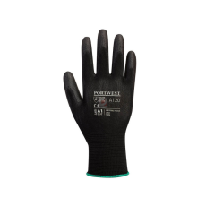 egyéb Védőkesztyű PU tenyérmártással nylon méret M A120 Portwest fekete