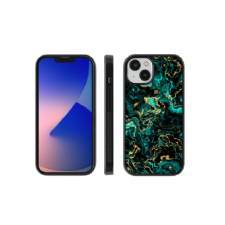 egyéb Zappy Apple iPhone 15 Tok - Zöld márvány (ZA-PC-15-MG) tok és táska