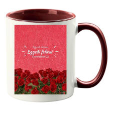  Egyedi felirat rózsákkal Bögre (másik oldalra fotó és felirat kérhető) bögrék, csészék