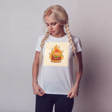 Egyedi póló | NFT series – Lángoló csípős hamburger ajándéktárgy