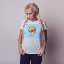 Egyedi póló | NFT series – Sajtos hamburger 2 ajándéktárgy
