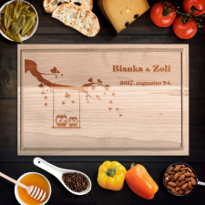  Egyedi vágódeszka szerelmes bagoly konyhai eszköz