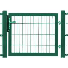 Egyszárnyú kapu Premium kétrudas panelkitöltés zöld keret 140 x 100 cm kerti bútor