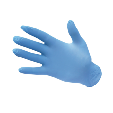 . Egyszerhasználatos nitril kesztyű, púdermentes (100 db) (kék*, L)