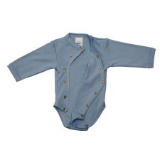 Egyszínű, hosszú ujjú elöl patentos baba body kombidressz, body