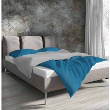 Egyszínű kétszemélyes ágyneműhuzat, Kék (200x220+2 db 70x80 cm) lakástextília
