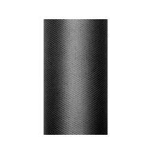 egyszínű tüll, fekete, 0,3 x 9 m (1 db / 9 lm) dekorációs kellék