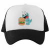Éhes Dinó Emoji - Trucker Hálós Baseball Sapka