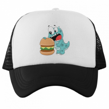 Éhes Dinó Emoji - Trucker Hálós Baseball Sapka női sapka