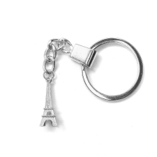 Eiffel-torony medál II. kulcstartó, ezüst színben kulcstartó