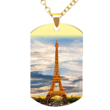 Eiffel-torony medál lánccal, választható több színben medál