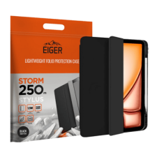 EIGER Storm 250m Stylus iPad Air 11" (2024) tok - Fekete (EGSR00232) tablet tok