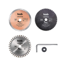 EINHELL Mini körfűrészlap szett, 89mm, 1 gyémántkorong, 1 HSS, 1 HM fűrészlap KWB by Einhell tartozék fűrészlap