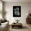  Einstein tudós képletekkel a karján illusztráció vászonkép