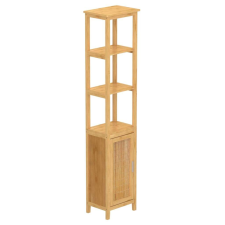 EISL 3 rekeszes bambusz magasszekrény 40 x 30 x 190 cm fürdőszoba bútor