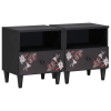  Éjjeli asztal 2 pcs Barna 40 x 33 x 46 cm Tömör Mangófát