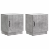  Éjjeli asztal 2 pcs Beton Szürke 43 x 34,5 x 47 cm Szerelt Fa