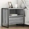  Éjjeli asztal 2 pcs Szürke Sonoma 50 x 39,5 x 50 cm Faanyag