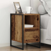  Éjjeli asztal fiókkal 2 pcs Öreg fa 39,5 x 30 x 50 cm Faanyag