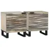  Éjjeliszekrény 2 pcs Fehér 40 x 33 x 46 cm Szerelt Fa