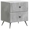  Éjjeliszekrény Betonszürke 43 x 34,5 x 47,5 cm Szerelt Fa