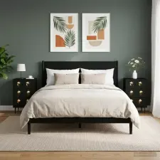  Éjjeliszekrény BREMEN 2 db Fekete Tölgy 36 x 33 x 61 cm bútor