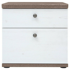  Éjjeliszekrény, canyon fenyő/sonoma trüffel tölgy, TEINA KOM2S bútor