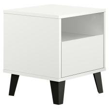  Éjjeliszekrény, fehér, BOGAN NEW 1S bútor