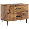  Éjjeliszekrény fiókkal Antik Fa 62 x 34,5 x 47,5 cm Szerelt Fa