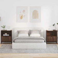  Éjjeliszekrények 2 pcs barna tölgy 49 x 36 x 61 cm Faanyag bútor
